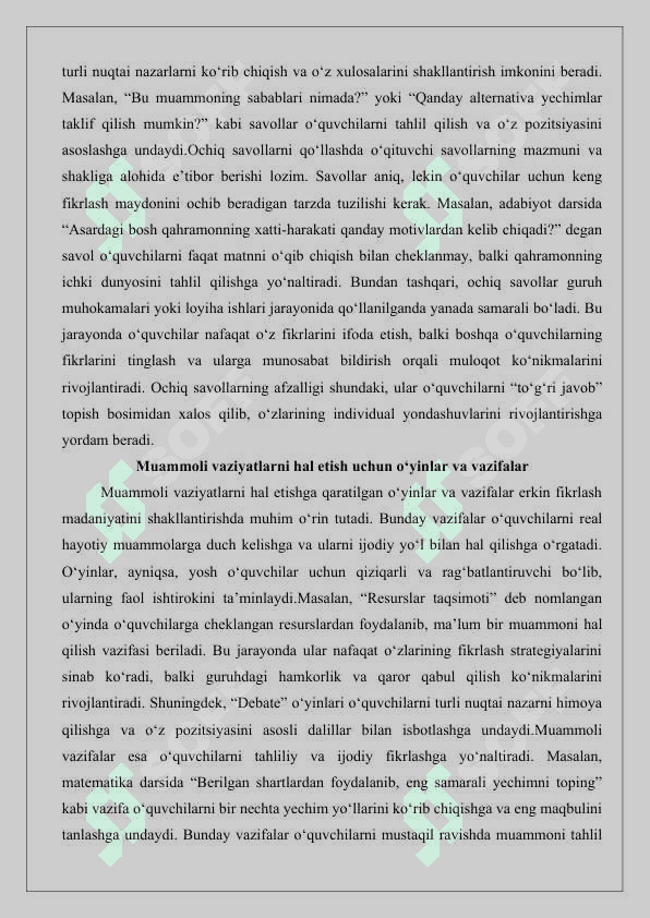 O‘quvchi-yoshlarda erkin fikrlash madaniyatini shakllantirish.25 6