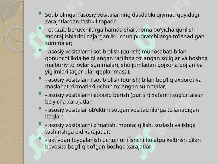 Budjet tashkilotlarida asosiy vositalar hisobini tashkil etish 5