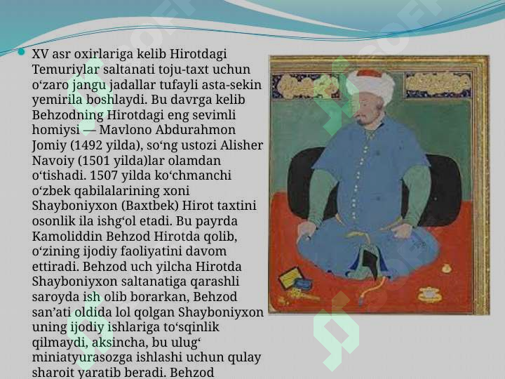 KAMOLIDDIN BEHZOD — SHARQ RAFAELI 4