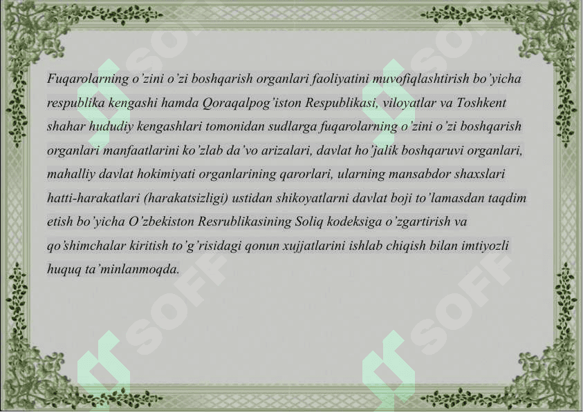 Davlatimizda oila va mahalla institutlarini yanada mustahkamlash borasida amalga oshirilgan ishlar 6