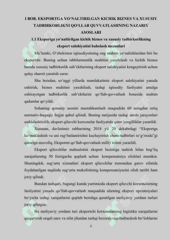 O‘zbekistonda oziq-ovqat xavfsizligini ta‘minlash yo‘nalishlari 5