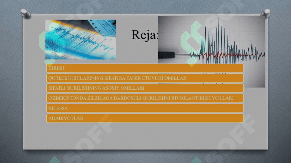 QURILISH ISHLARINI SIFATINING BINO VA INSHOATLAR ZILZILA BARDOSHLIGINI TAMINLASHDAGI AXAMIYATI 2