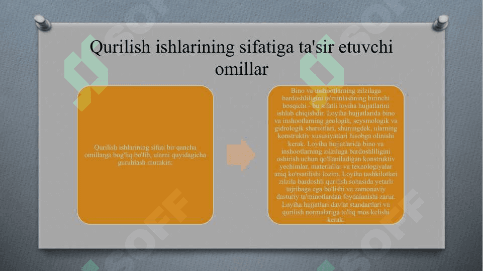 QURILISH ISHLARINI SIFATINING BINO VA INSHOATLAR ZILZILA BARDOSHLIGINI TAMINLASHDAGI AXAMIYATI 4