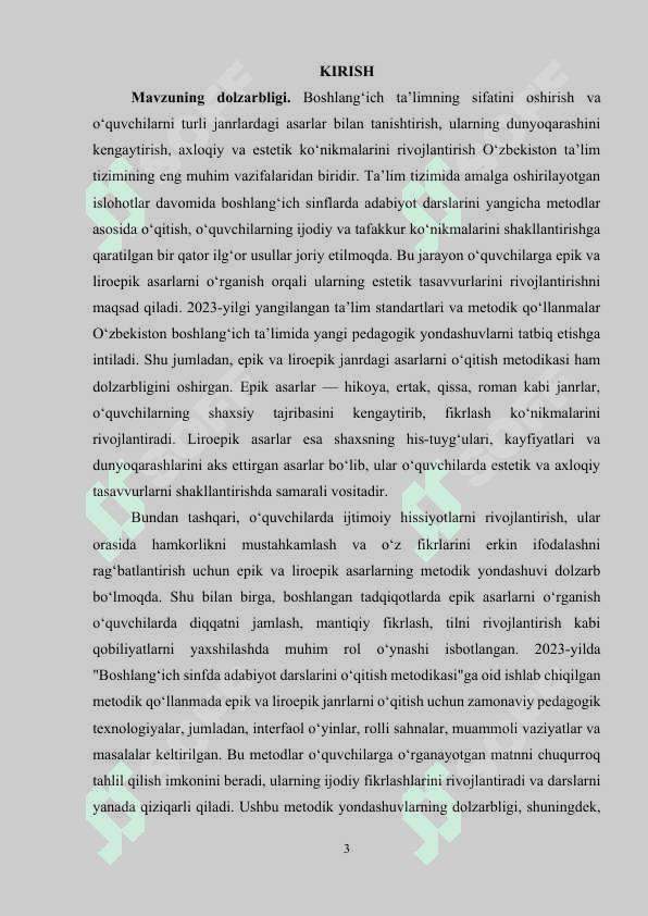 Boshlang‘ich sinfda epik, liroepik asarlar ustida ishlash metodikasi 3