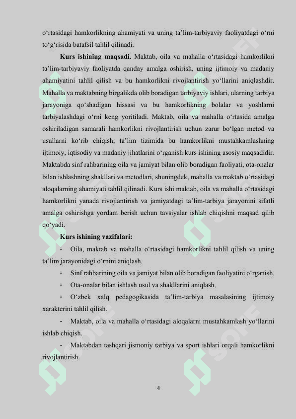 Maktab, oila va mahalla bilan hamkorlikda olib boriladigan ijtimoiy hamkorlik faoliyati 4