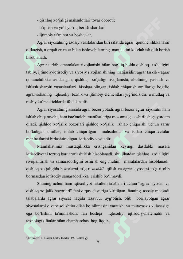АGRAR SIYOSAT, OZIQ-OVQAT TA‘MINOTI VA XAVFSIZLIGI MUAMMOLARI..docx 8