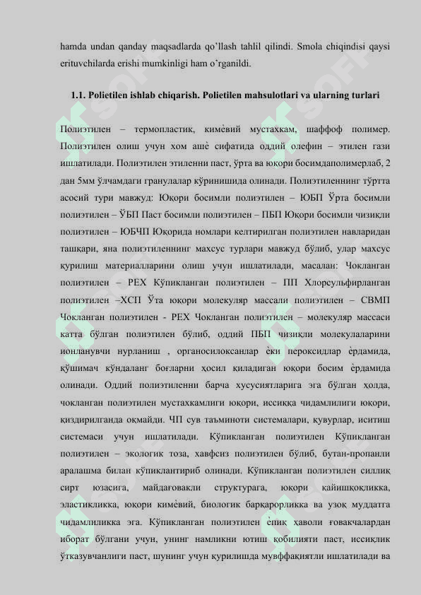 Polietilen ishlab chiqarishda smola chiqindilarining tarkibini va foydalanish imkoniyatlarini o'rganish.docx 7