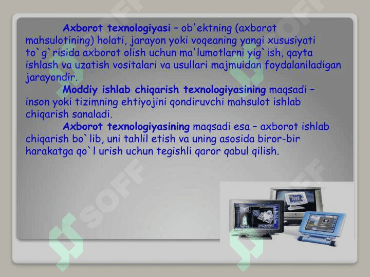 Avtomatlashtirilgan axborot texnologiyalari 3