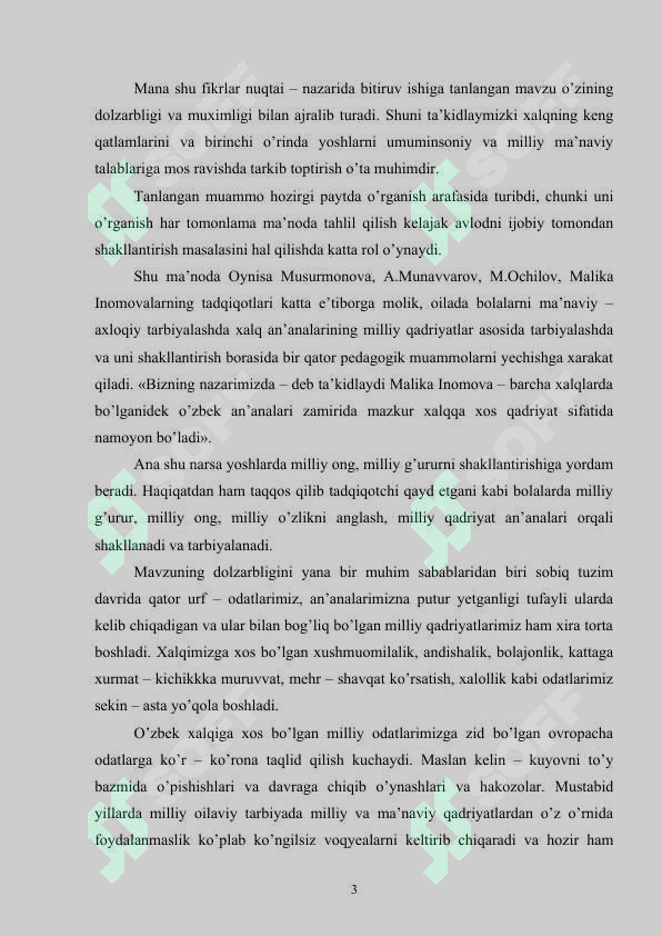 OILADA BOLA TARBIYASI 3