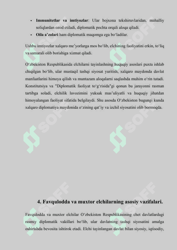 O‘zbekistonda favqulodda va muxtor elchilarni tayinlash tartibi 8
