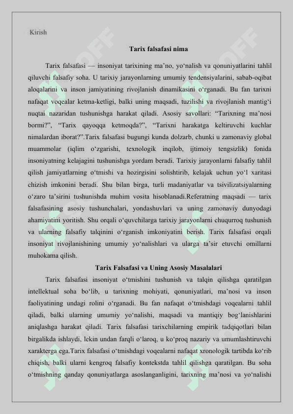 Tarix falsafasi 25 2