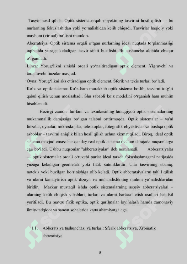 optik sistemalar abberatsiyasi 5