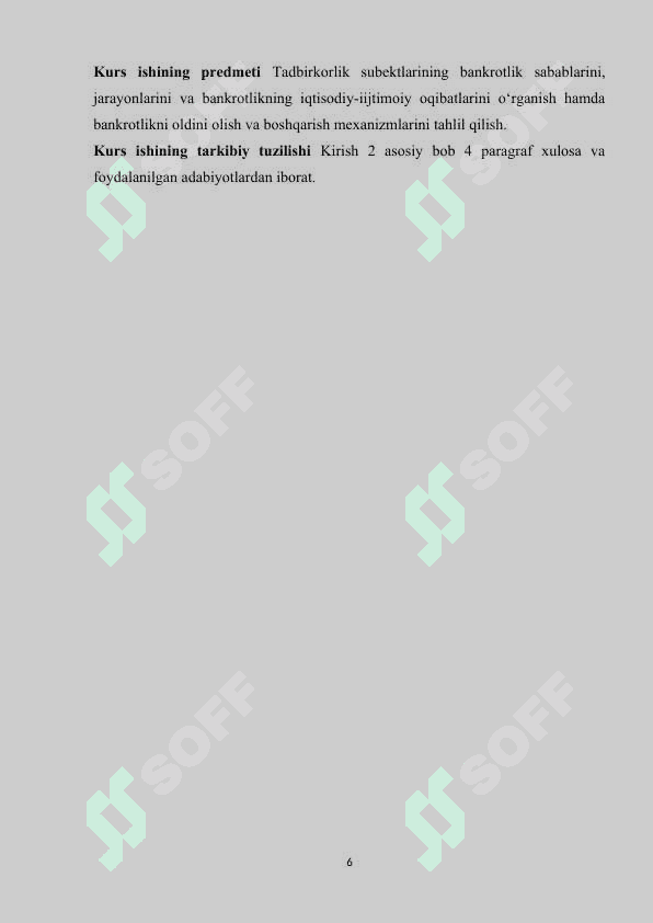 Tadbirkorlik subektlarining bankrotligi 6