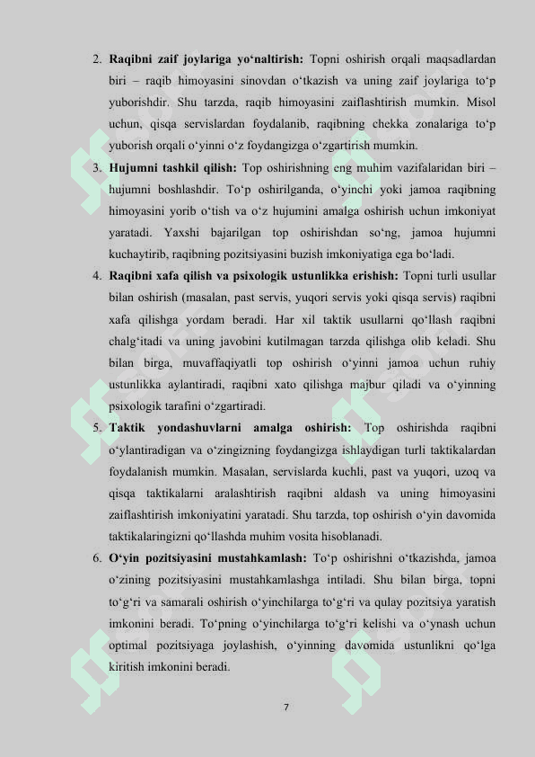 Voleybolda top oshirish usullari va ularni bajarish texnikasi 7