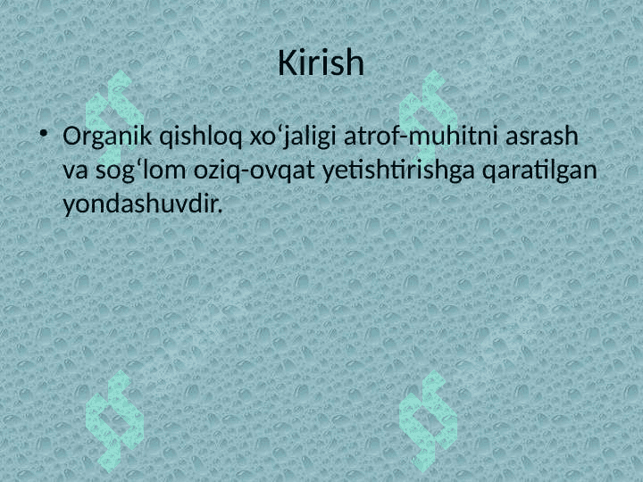 Jahonda Organik Qishloq Xo‘jaligining Rivojlanish Ko‘rsatkichlari 2