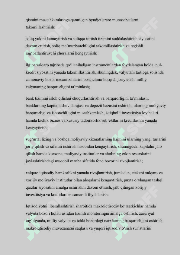 Iqtisodiyotni liberallashtirish sharoitida mamlakat molya tizimini revojlantirish masalalari 3