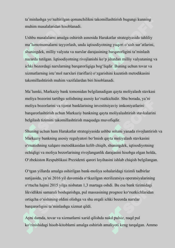 Iqtisodiyotni liberallashtirish sharoitida mamlakat molya tizimini revojlantirish masalalari 4