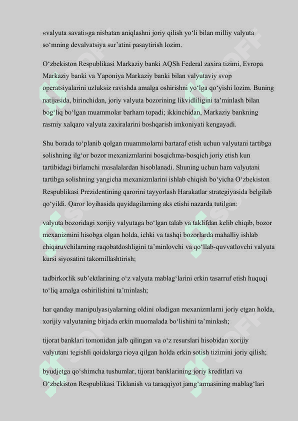 Iqtisodiyotni liberallashtirish sharoitida mamlakat molya tizimini revojlantirish masalalari 7