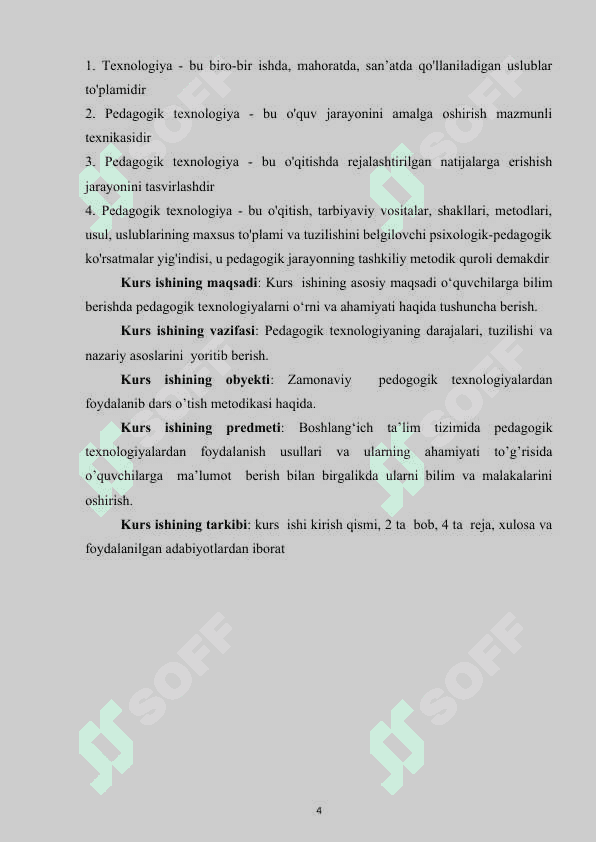 Savod o’rgatish davri darslarni pedagogik texnologiyalardan foydalanish 4