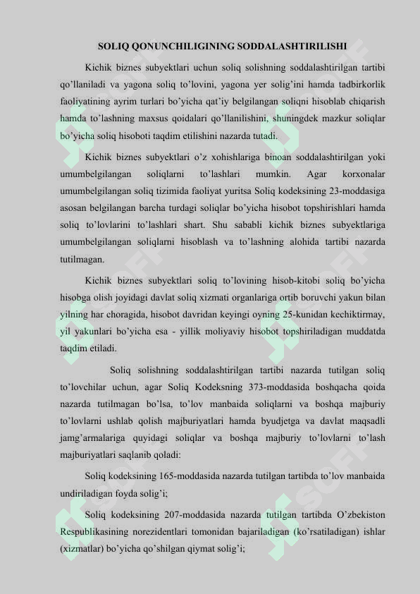 SOLIQ QONUNCHILIGINI SODDALASHTIRISH VA DAVLAT SOLIQ XIZMATI ORGANLARINING ASOSIY VAZIFALARI 3