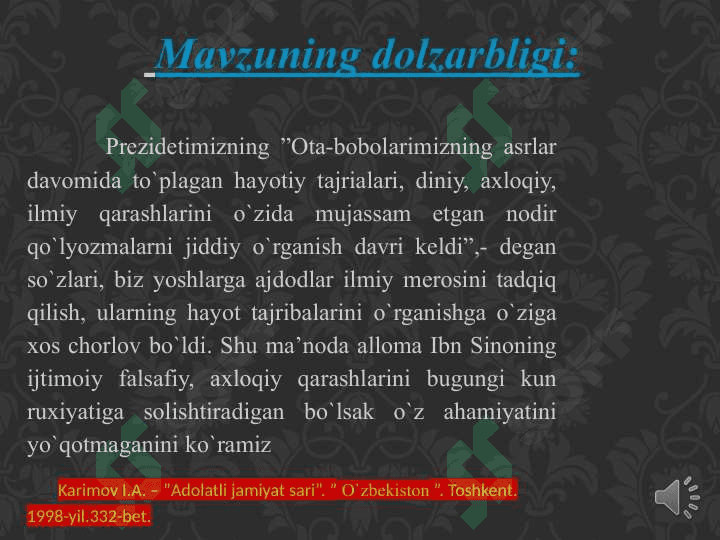 Ibn Sinoning falsafiy talimoti taqdi 2