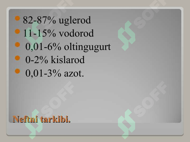 Yonilg‘i maxsulotlarini qayta ishlash texnologiyasi 5