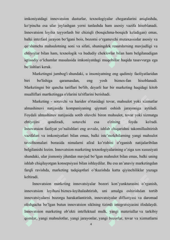 INNOVATSIYALAR  BOZORIDA MARKETNG TADQIQOTLARINI TASHKIL ETISH 4