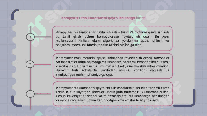 Kompyuterda maʼlumotlarni qayta ishlash 3