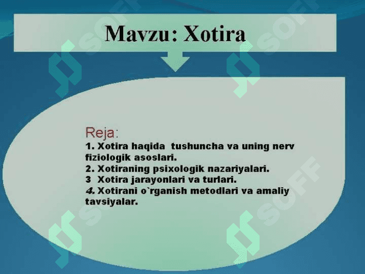 Miyaning mahalliy jarohatlanish jarayonlarida xotiraning buzilishi 2