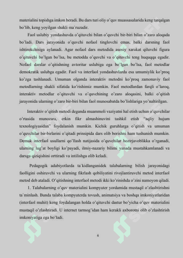 Integrativ texnologiyalar va ulardan foydalanish 6