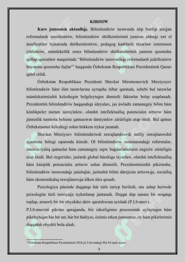 Dıqqattıń rawajlanıwı kurs jumısı2025 100 procent qabıllaydı qáte kemshiliksiz jazılǵan 3