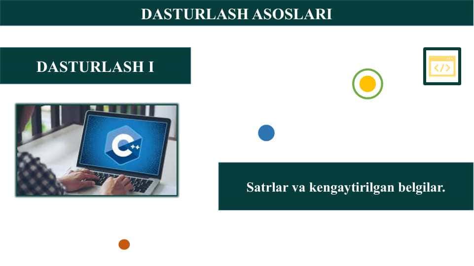 Satrlar va kengaytirilgan belgilar