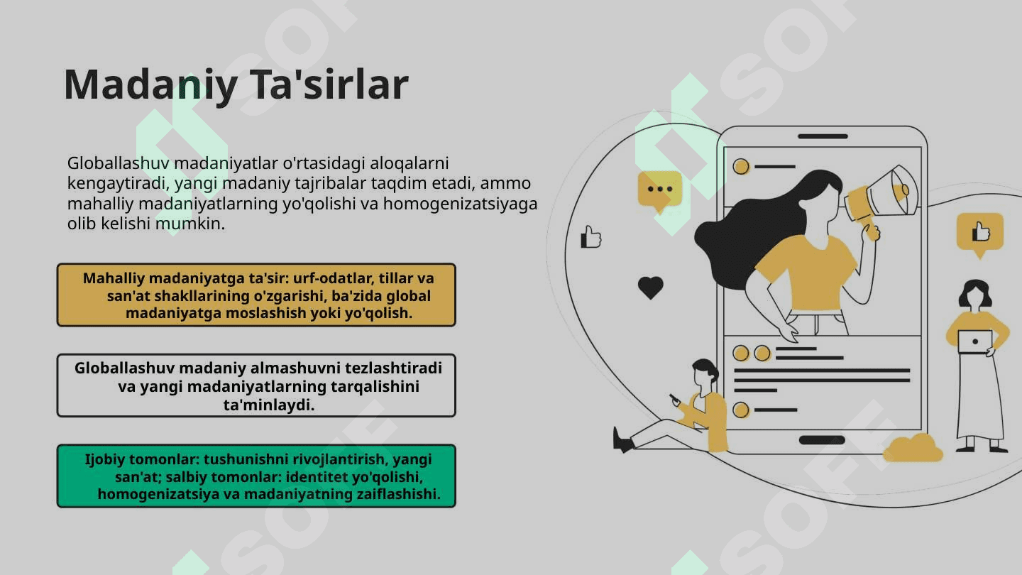 Globallashuvning milliy rivojlanishga o'tkazayotgan tasiri va uning oqibatlari 4