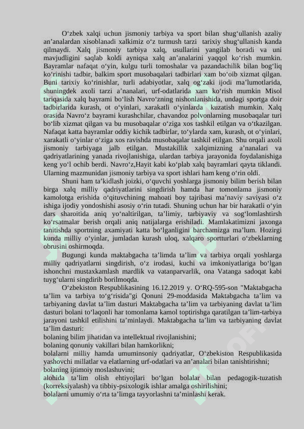 Maktabgacha ta’lim muassalarida jismoniy tarbiya va sport tadbirlarini milliy qadriyatlar asosida tashkil etish usullari 4