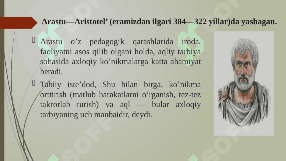 ENG QADIMGI DAVRLARDAN XIX ASRNING BIRINCHI YARMIGACHA JAHON PEDAGOGIKA FANINING RIVOJLANISH TARIXI. Y.A.KOMENSKIYNING PEDAGOGIK NAZARIYASI. 8