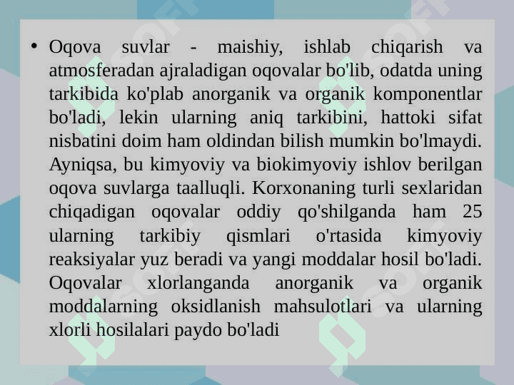 Suvni tozalash metodlari 2