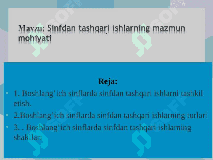Sinfdan tashqari ishlarning mazmun mohiyati 2