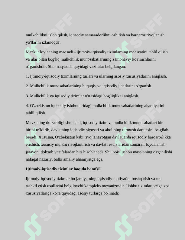 Ijtimoiy-iqtisodiy tizimlar va mulkchilik munosabatlari 4
