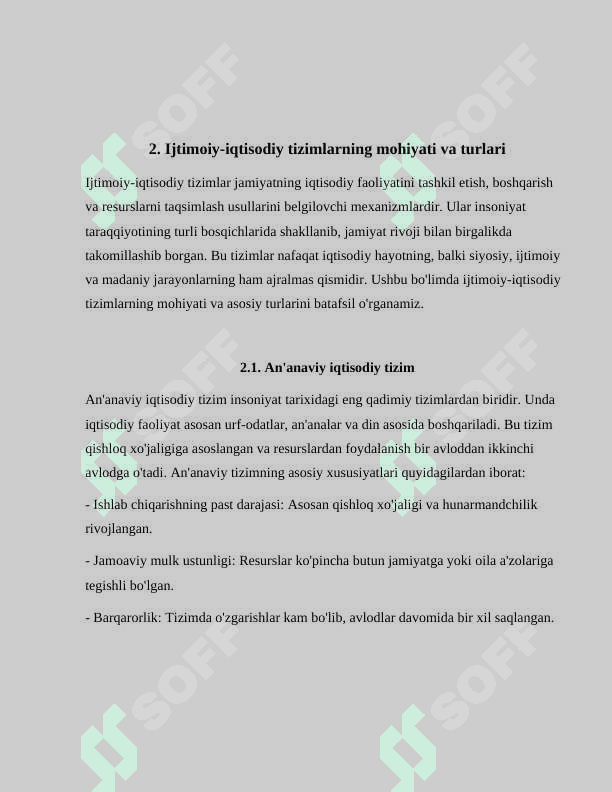 Ijtimoiy-iqtisodiy tizimlar va mulkchilik munosabatlari 7