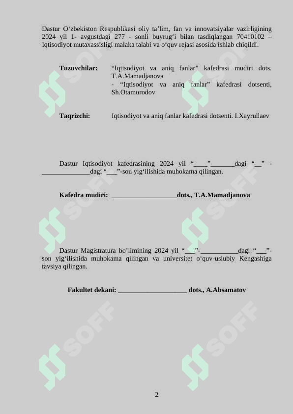ILMIY-TADQIQOT ISHI VA MAGISTRLIK DISSERTATSIYASINI TAYYORLASH 2
