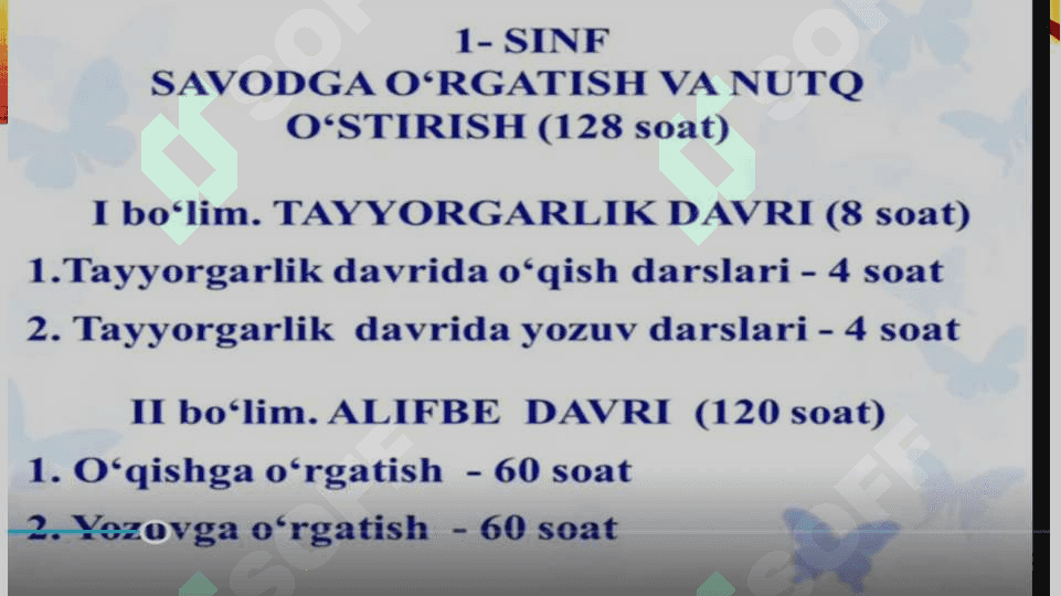 Savod o‘rgatishda o‘quvchilarning yozuv malakalarini shakllantirish tenologiyasi 7