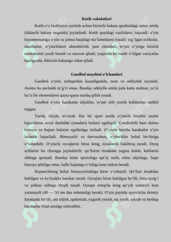 Xakamlik qilish va maydon o‘lchamlari 3