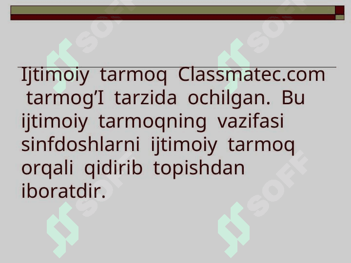 Internet – Ijtimoiy tarmoq xizmatlari  to’g’risida. Ijtimoiy  tarmoqlarning ijobiy va salbiy  jihatlari. 7