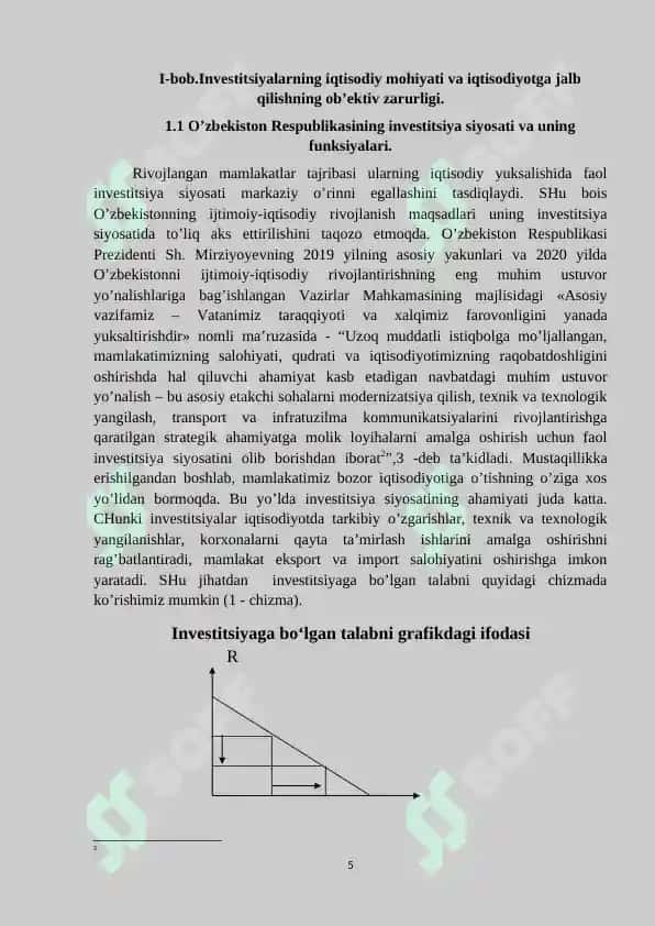 Investitsiya funksiyasi va omillari 5