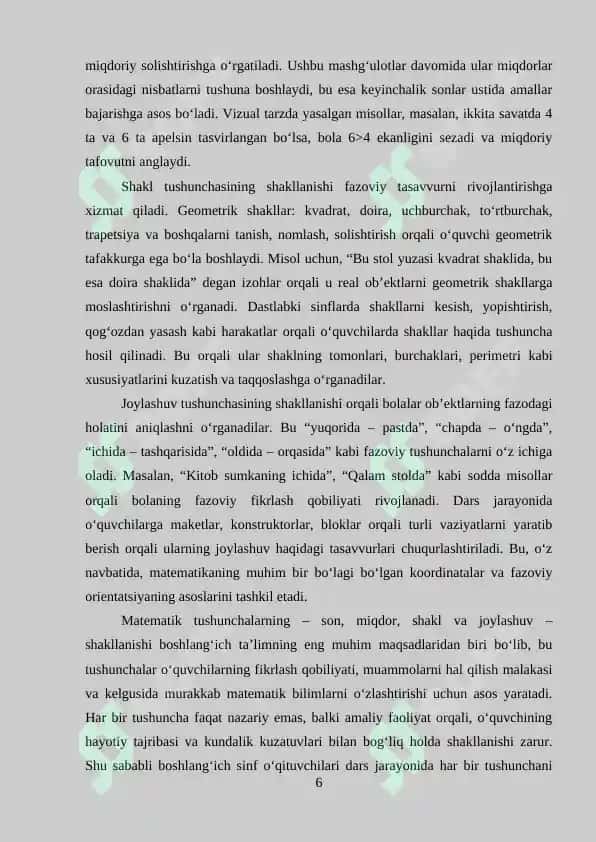 100 ichida vaqt, masofa va tezliklarga doir masalalarni yechishga o’rgatish metodikasi 6