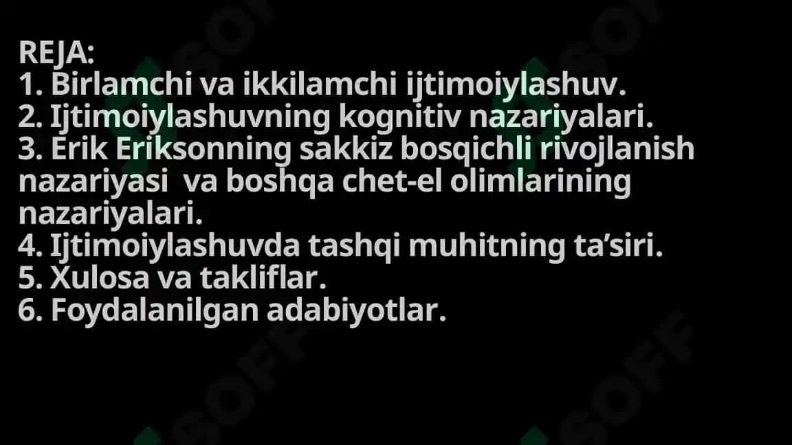Ijtimoiylashuv borasidagi nazariyalar 2