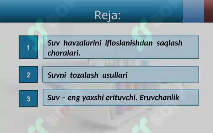 Suv havzalarini ifloslanishdan saqlash choralari 2