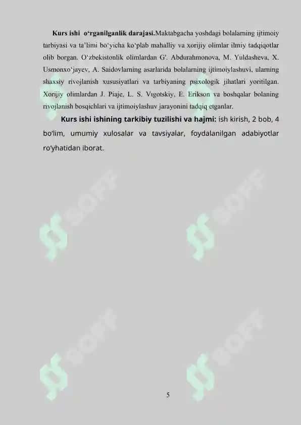 Maktabgacha tarbiya yoshidagi bolalar bilan olib boriladigan ijtimoiy pedagogik faoliyat 5