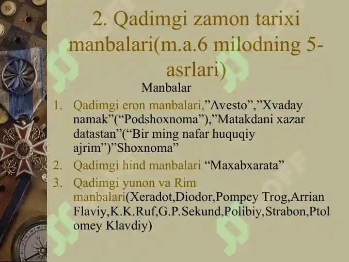 Tarixiy manbalar 8