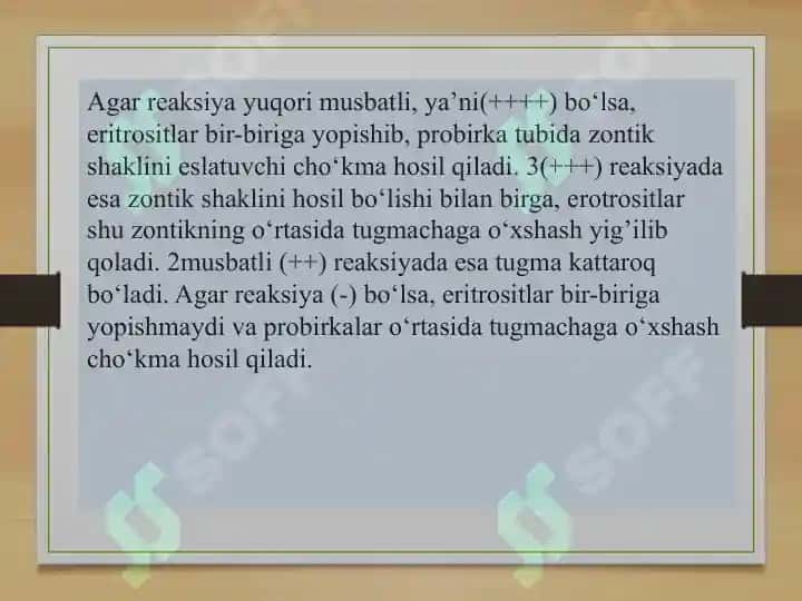 IFA, immunoblot, PZR, radioimmun reaksiyalarning yuqumli kasalliklar tashhisida qo‘llanilishi, qo‘yish tehnikasi 7